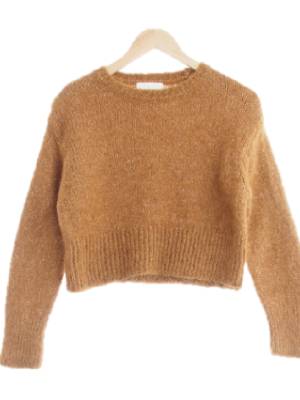 h&m 카멜 알파카혼방 보카시크롭스웨터