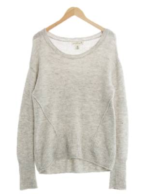 h&m 라이트그레이 울혼방 루즈핏긴팔니트티