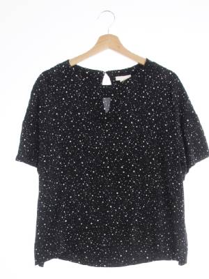 h&m 블랙 별패턴 반팔블라우스