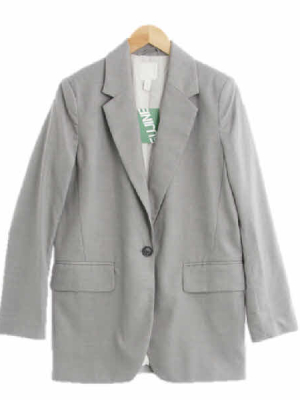 h&m 그레이 원버튼자켓