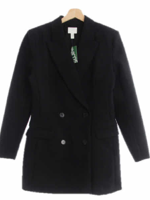 h&m 블랙 더블버튼테일러자켓