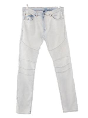 h&m 연청 데님 절개스티치워싱진