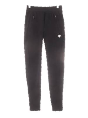 데상트 블랙 면혼방 기모코튼레깅스팬츠