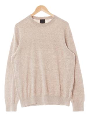 h&m 멜란지베이지 면 시보리라운드라이트니트