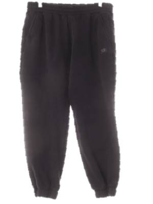 dkny 블랙 면혼방 기모톤온톤로고트레이닝팬츠