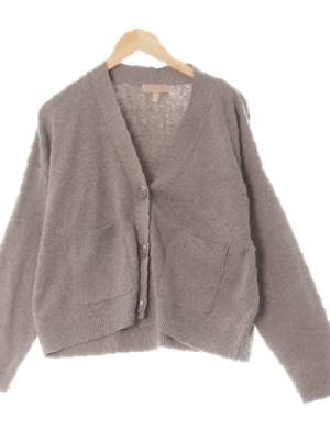 h&m 리지그레이 울혼방 멜란지포켓빅버튼가디건