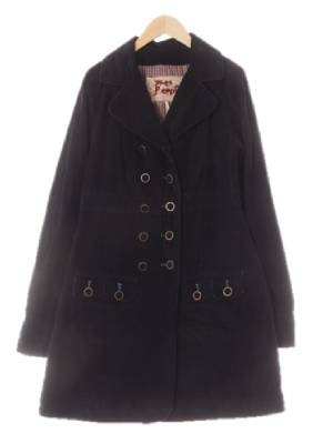 freepeople 딥네이비 골덴 미니더블버튼빈티지롱자켓