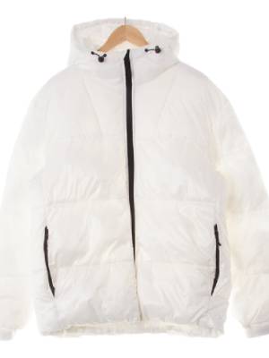 h&m 화이트 후드헤비패딩점퍼