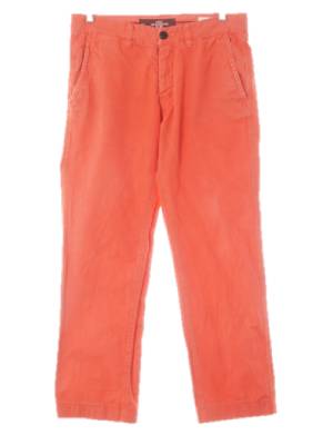 h&m 번트코랄 면 워시드치노슬림팬츠
