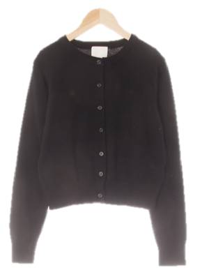 h&m 블랙 비스코스혼방 심플숏가디건