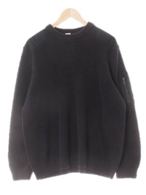 h&m 네이비 면 와플라운드넥니트