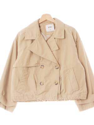 mixxo 베이지 오버사이즈빅카라더블재킷