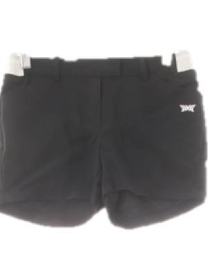 pxg 블랙 로고자수골프숏팬츠