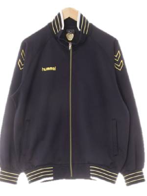 hummel 네이비 배색라인포인트집업