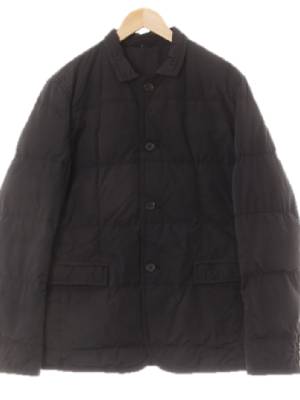 dkny 블랙 덕다운 모던스티치패딩자켓