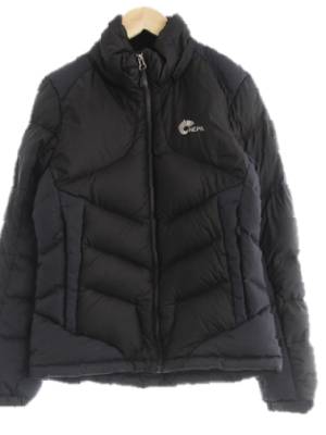 네파 블랙 구스다운 로고자수800필숏패딩