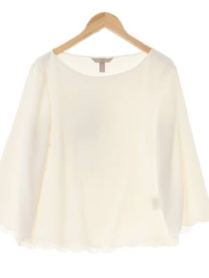 h&m 아이보리 물결라운드블라우스