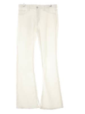 h&m 화이트 데님 플레어로우라이트진