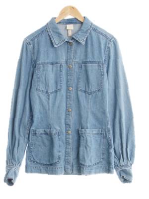 h&m 중청 면 미디청자켓