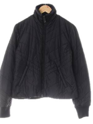 dkny 블랙 사선퀼팅카라웜자켓
