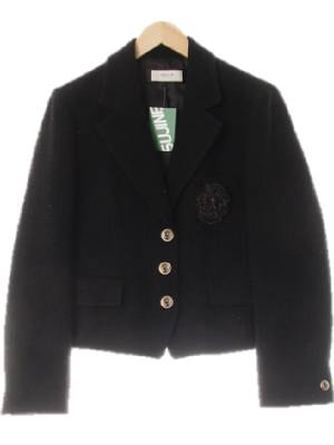 cerruti1881 블랙 울혼방 트위드쓰리버튼재킷