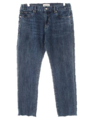 maisonmined 진청 데님 워시드컷팅크롭진