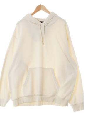 h&m 크림 면혼방 기모캥거루포켓후드티