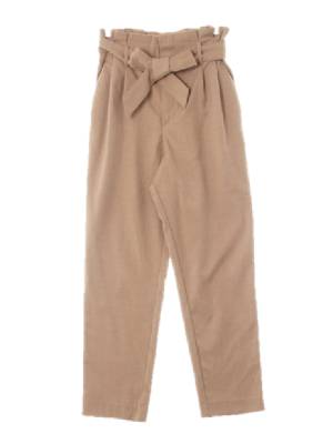 h&m 멜란지아이스커피브라운 핀턱벨티드커브팬츠 