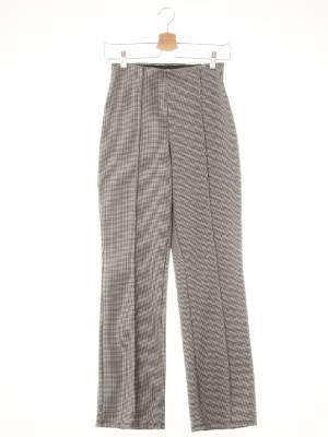 h&m 블랙 하운드투스 절개부츠컷레깅스팬츠