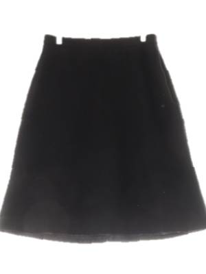 satin 블랙 울혼방 모직a라인미니멀스커트