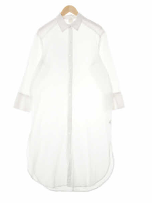 h&m 화이트 면 베이직셔츠형7부원피스