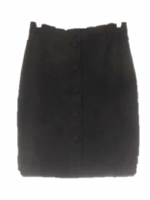 h&m 블랙 스웨이드버튼미니스커트