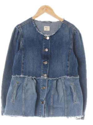 gap 진청 데님 프린지컷팅청자켓