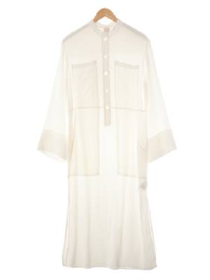 h&m 화이트 헨리넥블라우스형원피스