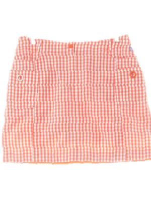 먼싱웨어 코랄 체크 면혼방 아웃포켓스트레치라운딩미니스커트