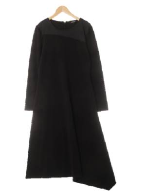 dkny 블랙 절개톤온톤배색원피스
